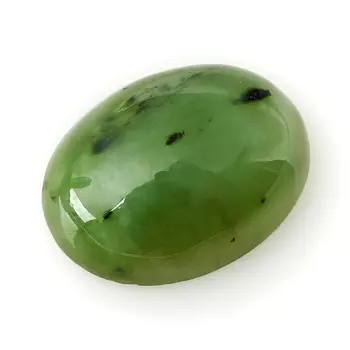 Кабошон нефрит зеленый 15*20 мм (1 шт)