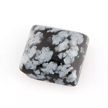 Кабошон обсидиан снежный 10*10 мм