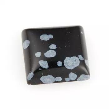 Кабошон обсидиан снежный 12*12 мм