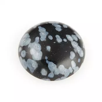 Кабошон обсидиан снежный 12 мм