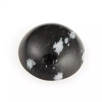 Кабошон обсидиан снежный 12 мм