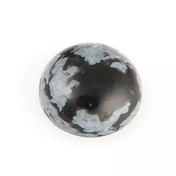 Кабошон обсидиан снежный 8 мм