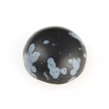 Кабошон обсидиан снежный 8 мм