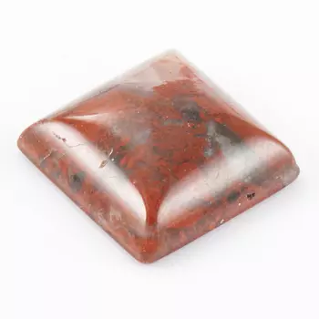 Кабошон яшма красная 12*12 мм