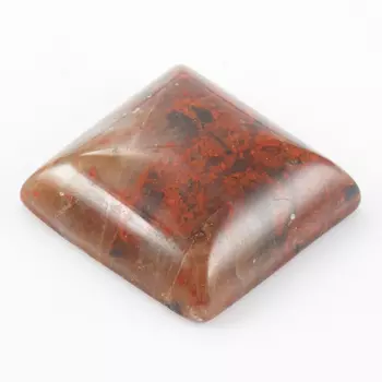 Кабошон яшма красная 12*12 мм