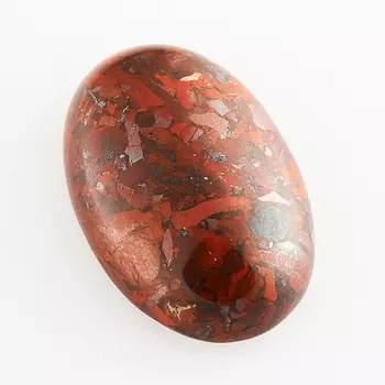 Кабошон яшма красная 12*18 мм