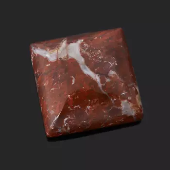 Кабошон яшма красная 15*15 мм