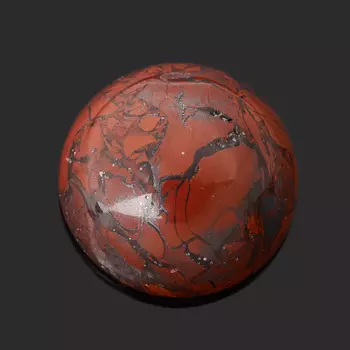 Кабошон яшма красная 8 мм