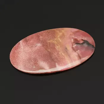 Кабошон родонит 25*40,5 мм (1 шт)