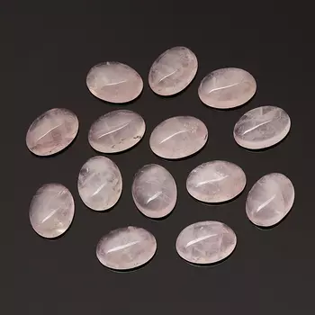 Кабошон розовый кварц (1 шт) 12*16 мм