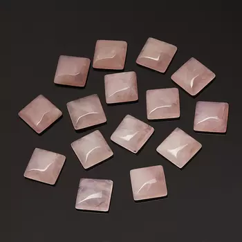 Кабошон розовый кварц (1 шт) 14*14 мм