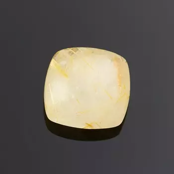 Кабошон рутиловый кварц 10*10 мм