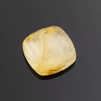 Кабошон рутиловый кварц 10*10 мм