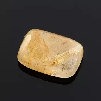 Кабошон рутиловый кварц 10*14 мм