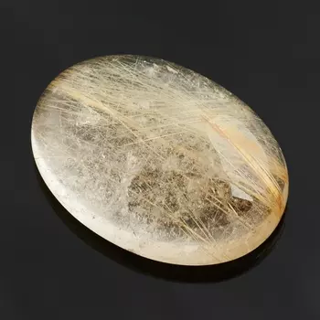 Кабошон рутиловый кварц 18*25 мм