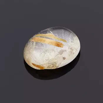 Кабошон рутиловый кварц 8*10 мм