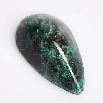 Кабошон слюда (фуксит) 10*18 мм