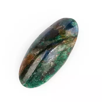 Кабошон слюда (фуксит) 10*22 мм