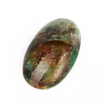 Кабошон слюда (фуксит) 11*18 мм