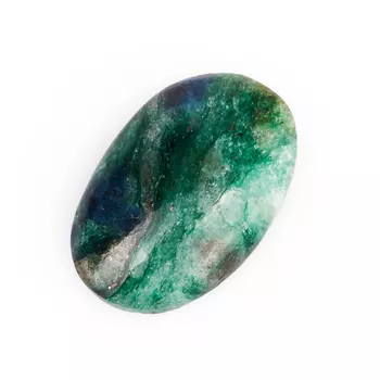 Кабошон слюда (фуксит) 12*18 мм