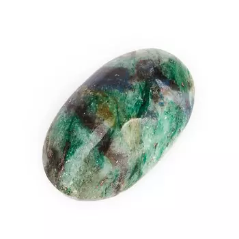 Кабошон слюда (фуксит) 12*20 мм