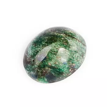 Кабошон слюда (фуксит) 13*16 мм