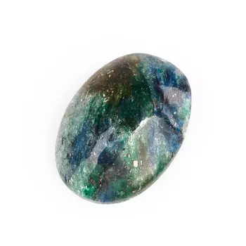 Кабошон слюда (фуксит) 13*18 мм