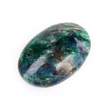 Кабошон слюда (фуксит) 13*19 мм