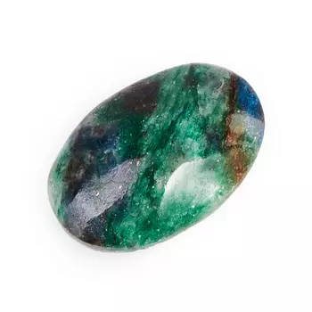 Кабошон слюда (фуксит) 13*19 мм