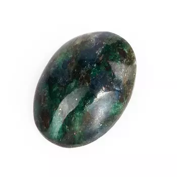 Кабошон слюда (фуксит) 13*19 мм