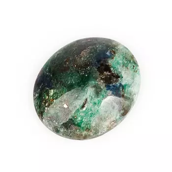 Кабошон слюда (фуксит) 14*16 мм