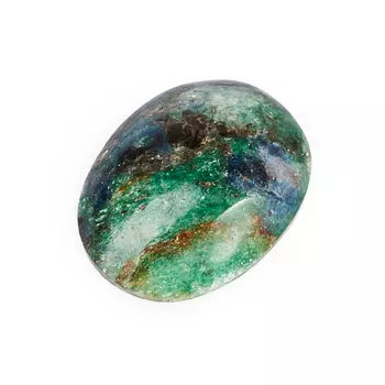 Кабошон слюда (фуксит) 14*17 мм