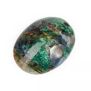 Кабошон слюда (фуксит) 14*18 мм