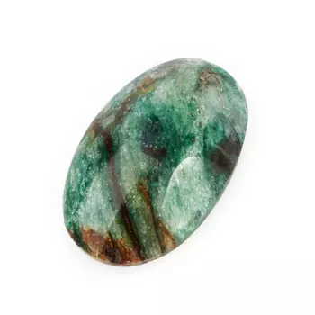 Кабошон слюда (фуксит) 14*22 мм