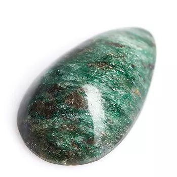 Кабошон слюда (фуксит) 14*23 мм