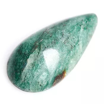 Кабошон слюда (фуксит) 14*28 мм