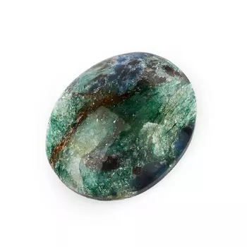 Кабошон слюда (фуксит) 15*19 мм