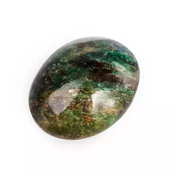 Кабошон слюда (фуксит) 15*19 мм