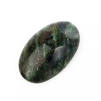 Кабошон слюда (фуксит) 15*24 мм