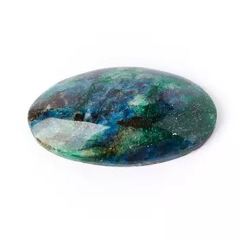 Кабошон слюда (фуксит) 15*26 мм