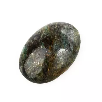 Кабошон слюда (фуксит) 16*22 мм