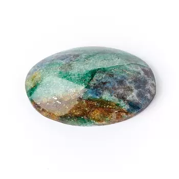 Кабошон слюда (фуксит) 16*24 мм