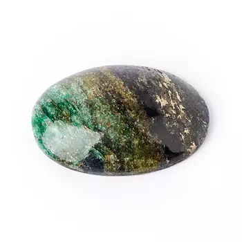 Кабошон слюда (фуксит) 16*24 мм