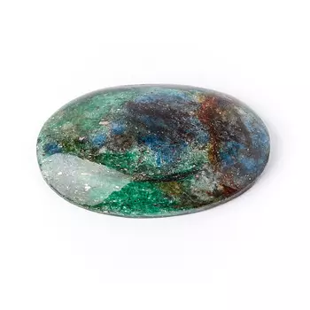 Кабошон слюда (фуксит) 16*25 мм