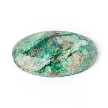 Кабошон слюда (фуксит) 16*26 мм