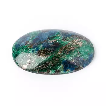 Кабошон слюда (фуксит) 16*26 мм