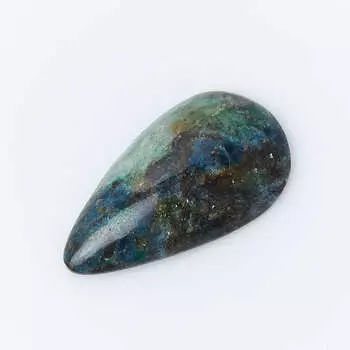 Кабошон слюда (фуксит) 16*29 мм