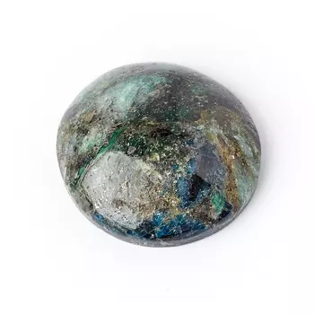 Кабошон слюда (фуксит) 16 мм