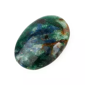 Кабошон слюда (фуксит) 17*24 мм