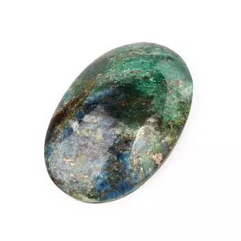 Кабошон слюда (фуксит) 17*25 мм